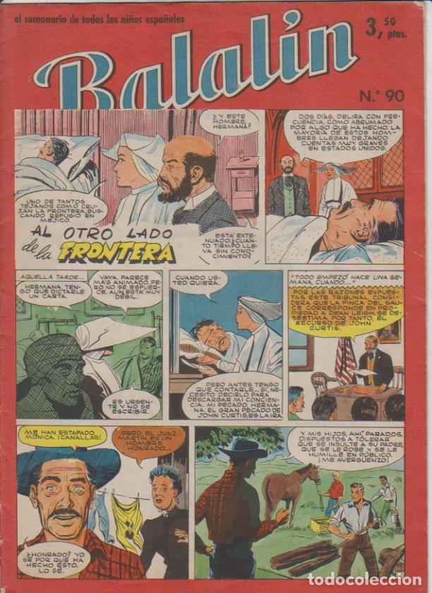 Livros de Banda Desenhada: Balal&iacute;n n&ordm;  90. F. de J.  1957. N&Uacute;MERO MUY DIFICIL...