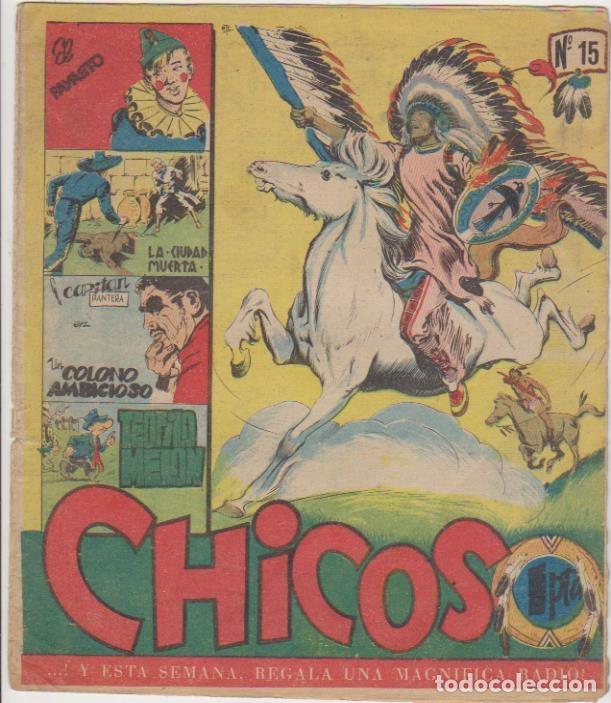 Tebeos: Chicos n&ordm;  15. Editorial Cid  1954. - Foto 1