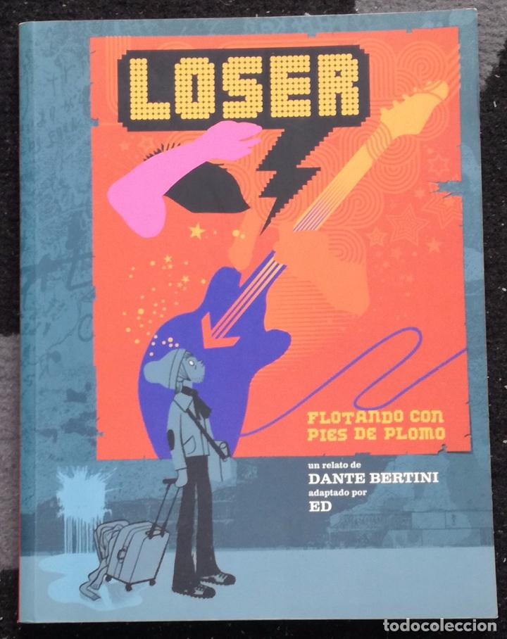 Tebeos: Loser. Flotando con pies de plomo - Dante Bertini: Incluye CD - Foto 1