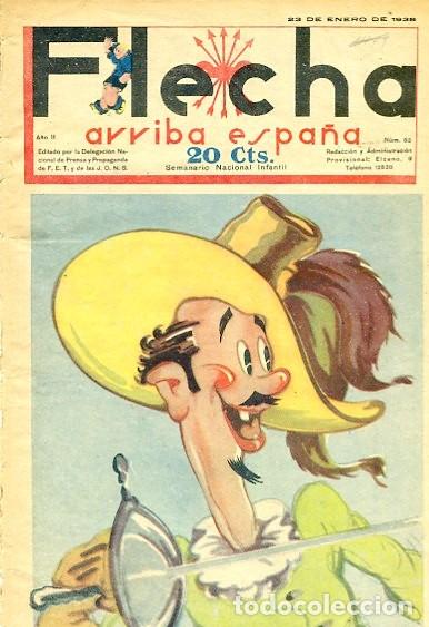 Tebeos: COMIC SEMANARIO FLEHA N&ordm; 53 1938 - Foto 1
