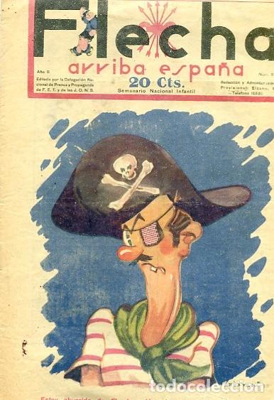 Tebeos: COMIC SEMANARIO FLEHA N&ordm; 61 1938 - Foto 1