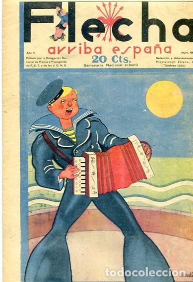 Tebeos: COMIC SEMANARIO FLEHA N&ordm; 66 1938 - Foto 1