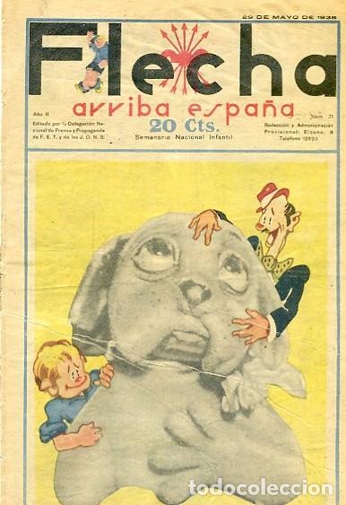 Tebeos: COMIC SEMANARIO FLEHA N&ordm; 71 1938 - Foto 1