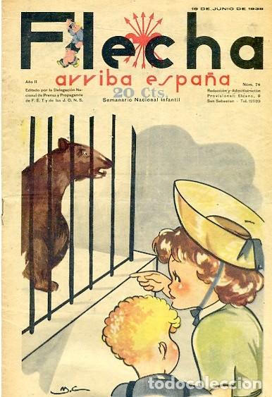 Tebeos: COMIC SEMANARIO FLEHA N&ordm; 74 1938 - Foto 1
