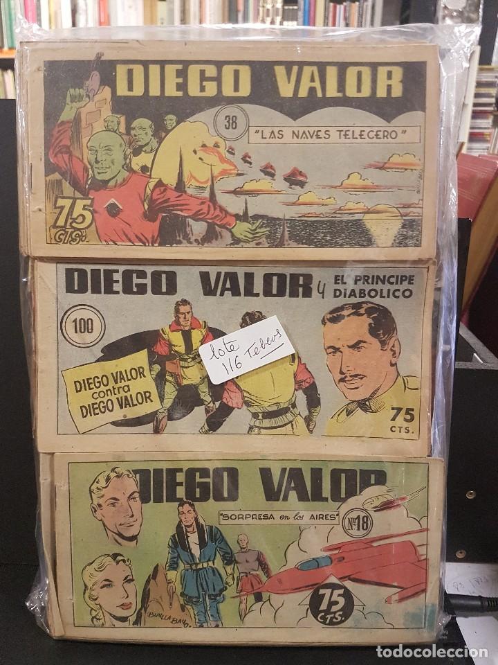 Tebeos: DIEGO VALOR,LOTE DE 116 TEBEOS - Foto 1