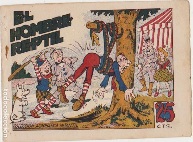 Tebeos: Colecci&oacute;n Acrob&aacute;tica Infantil. El Hombre Reptil. Marco  1942. - Foto 1