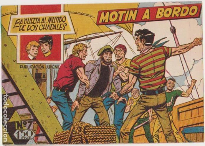 Livros de Banda Desenhada: La Vuelta al Mundo de dos chavales n&ordm;  7.  Mateu  1959.