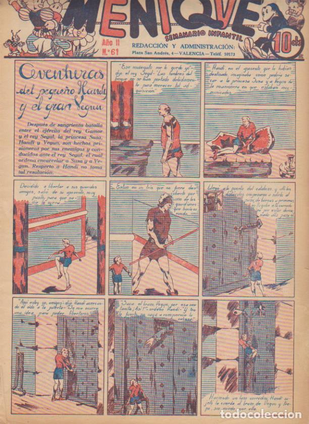 Tebeos: Me&ntilde;ique n&ordm;  61.  193?. - Foto 1