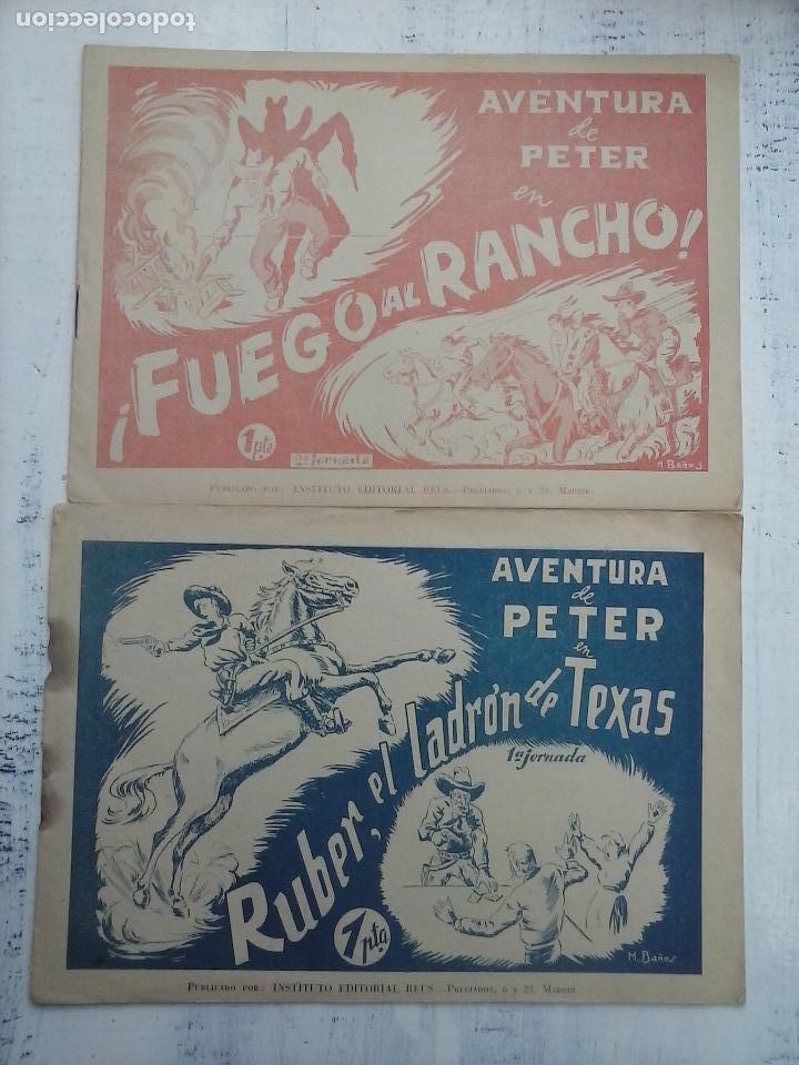 Tebeos: AVENTURAS DE PETER COMPLETA 1 Y 2 - ORIGINALES EDI. REUS  1947 - Foto 1