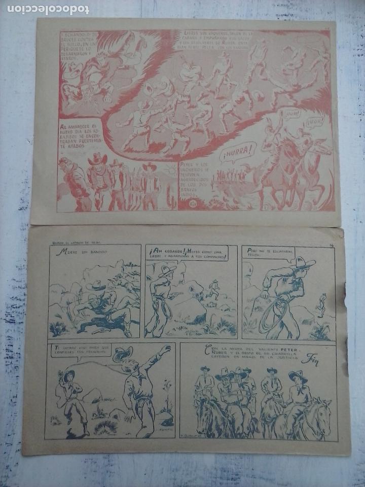 Tebeos: AVENTURAS DE PETER COMPLETA 1 Y 2 - ORIGINALES EDI. REUS  1947 - Foto 2