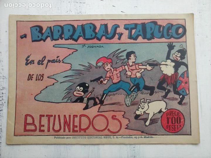 Tebeos: BARRABAS Y TARUGO ORIGINAL N&ordm; 3 Y &Uacute;LTIMO - EDI. REUS 1947 - IMPECABLE - Foto 1