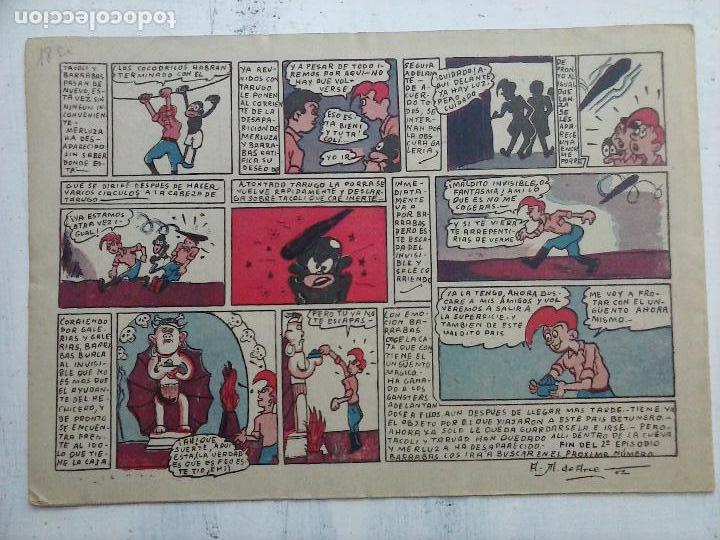 Tebeos: BARRABAS Y TARUGO ORIGINAL N&ordm; 3 Y &Uacute;LTIMO - EDI. REUS 1947 - IMPECABLE - Foto 2