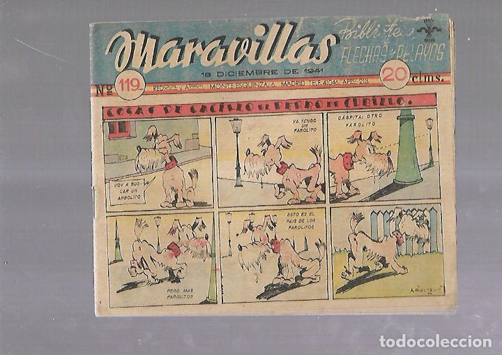 BDs: BIBLIOTECA DE FLECHAS Y PELAYOS. 18 DICIEMBRE 1941. MARAVILLAS. N&ordm; 119
