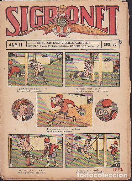 Tebeos: COMIC COLECCION SIGRONET N&ordm; 72 - Foto 1