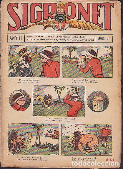 Tebeos: COMIC COLECCION SIGRONET N&ordm; 87 - Foto 1