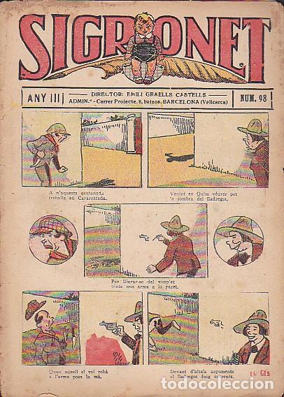 Tebeos: COMIC COLECCION SIGRONET N&ordm; 98 - Foto 1