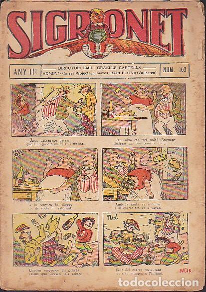 Tebeos: COMIC COLECCION SIGRONET N&ordm; 103 - Foto 1