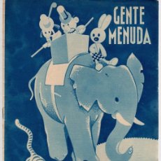 Giornalini: GENTE MENUDA. SUPLEMENTO INFANTIL DE BLANCO Y NEGRO. 15 DE OCTUBRE DE 1933
