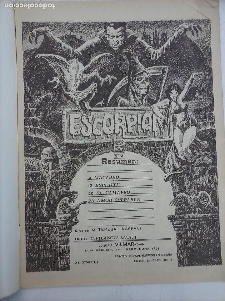 Tebeos: RELATOS DE TERROR SICOLOGICO ESCORPI&Oacute;N N&ordm; 51 - Foto 2