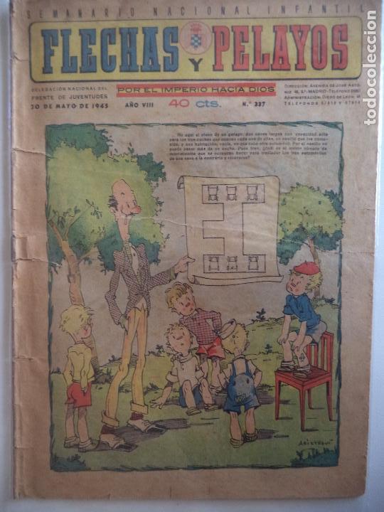 Tebeos: FLECHAS Y PELAYOS N&ordm; 337 20 DE MAYO DE 1945 - Foto 1