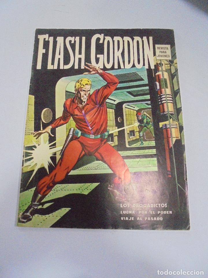 Tebeos: TEBEO. FLASH GORDON. N&ordm; 2. LOS DROGADICTOS / LUCHA POR EL PODER / VIAJE AL PASADO. ED.VERTICE - Foto 1