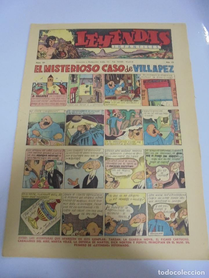 BDs: TEBEO. LEYENDAS INFANTILES. A&Ntilde;O III. N&ordm; 89. PERFECTO ESTADO.