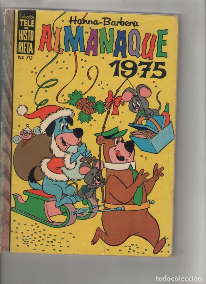 Tebeos: tele-historietas-hanna barbera-a&ntilde;o 1974-color-formato prestige-n&ordm; 70-almanaque 1975