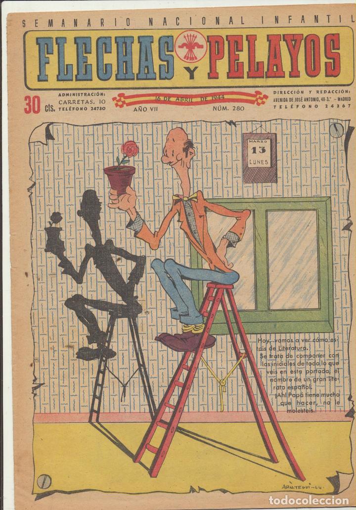 Tebeos: Flechas y Pelayos n&ordm; 280. FE Y JONS 1938 - Foto 1