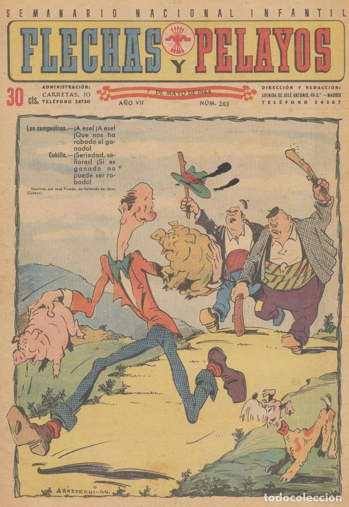 Tebeos: Flechas y Pelayos n&ordm; 283. FE Y JONS 1938 - Foto 1