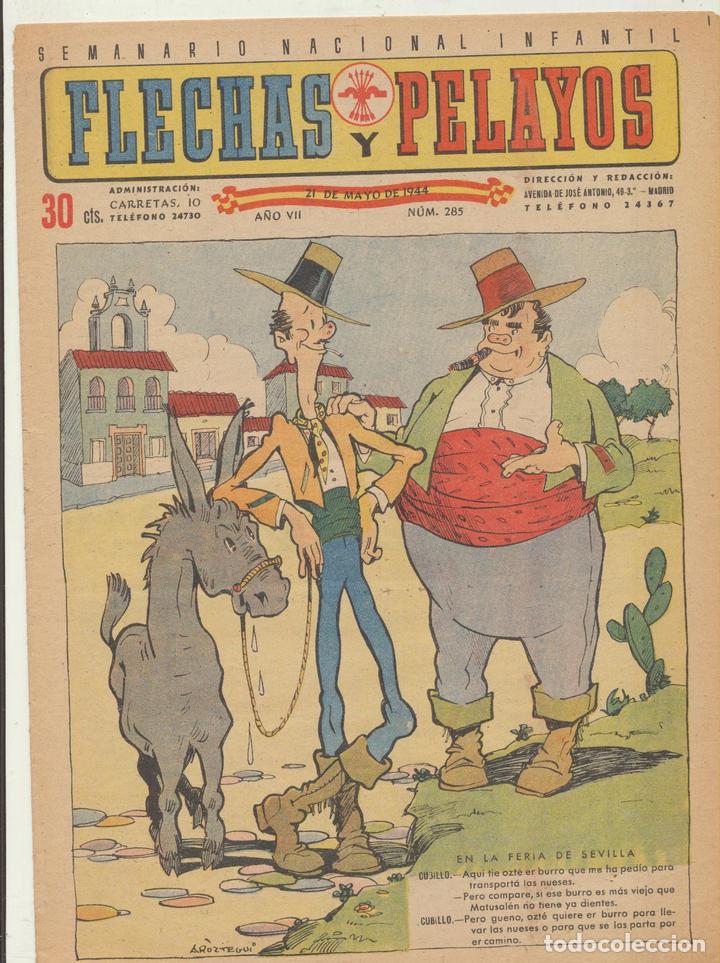 Tebeos: Flechas y Pelayos n&ordm; 285. FE Y JONS 1938 - Foto 1
