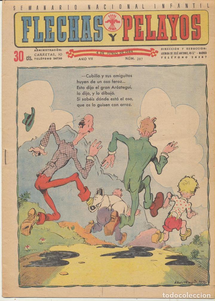 Tebeos: Flechas y Pelayos n&ordm; 287. FE Y JONS 1938 - Foto 1