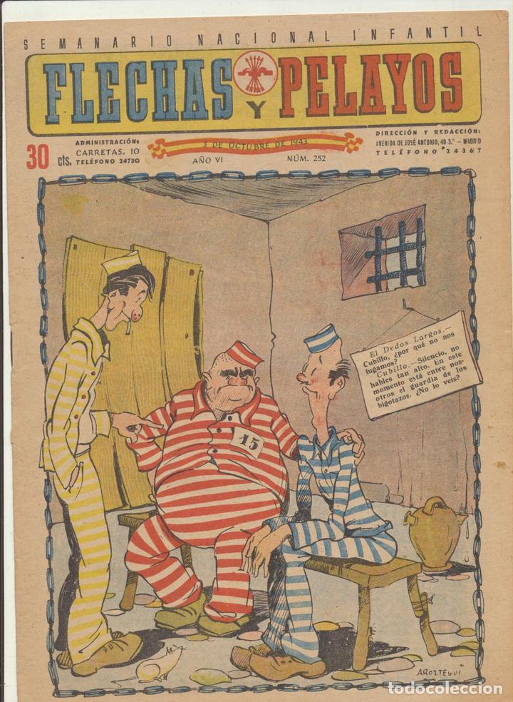 Tebeos: Flechas y Pelayos n&ordm; 252. FE Y JONS 1938 - Foto 1