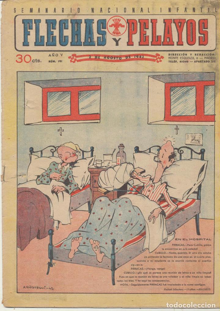 Tebeos: Flechas y Pelayos n&ordm; 191. FE Y JONS 1938 - Foto 1
