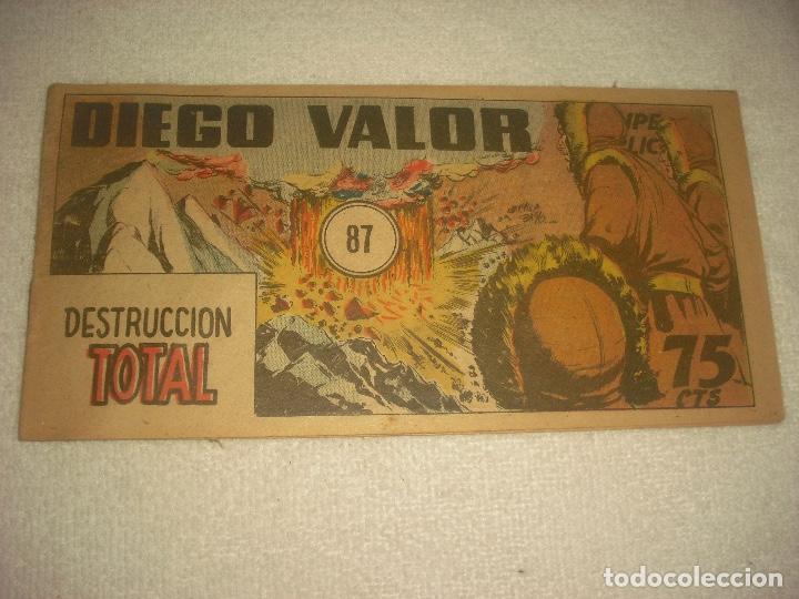 Tebeos: DIEGO VALOR N&deg; 87, DESTRUCCION TOTAL - Foto 1