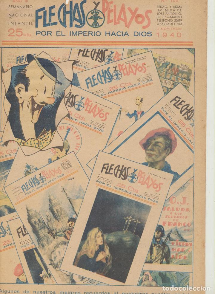 Tebeos: Flechas y Pelayos n&ordm; 100. FE Y JONS 1938 - Foto 1