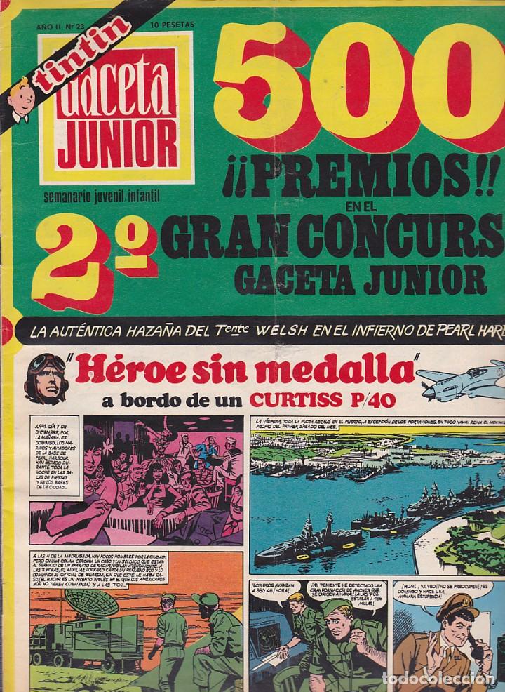 Tebeos: COMIC COLECCION GACETA JUNIOR N&ordm; 23  tintin - Foto 1