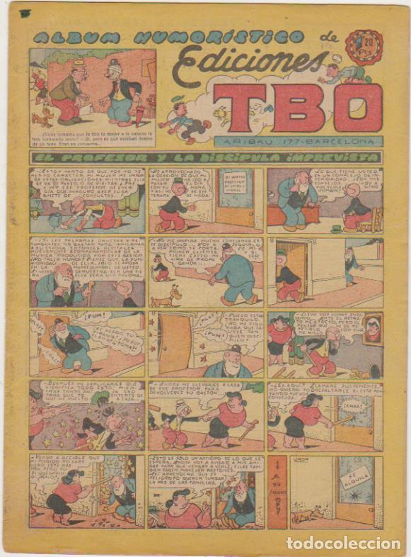 Tebeos: TBO. Buigas 1942. Serie sin Numerar (73) El Profesor y la disc&iacute;pula imprevista.