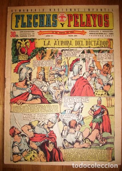 Tebeos: FLECHAS Y PELAYOS. A&ntilde;o VI ; N&ordm; 233 ; 23 de mayo de 1943 - Foto 1