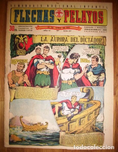Tebeos: FLECHAS Y PELAYOS. A&ntilde;o VI ; N&ordm; 237 ; 20 de junio de 1943 - Foto 1