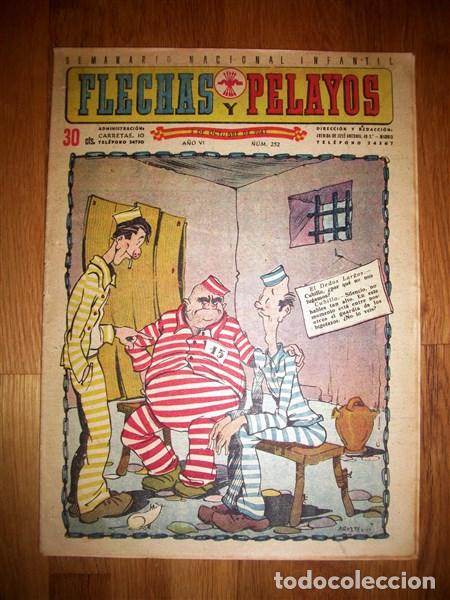 Tebeos: FLECHAS Y PELAYOS. A&ntilde;o VI ; N&ordm; 252 ; 3 de octubre de 1943 - Foto 1