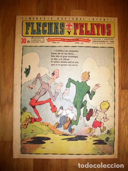 Tebeos: FLECHAS Y PELAYOS. A&ntilde;o VII ; N&ordm; 287 ; 4 de junio de 1944 - Foto 1