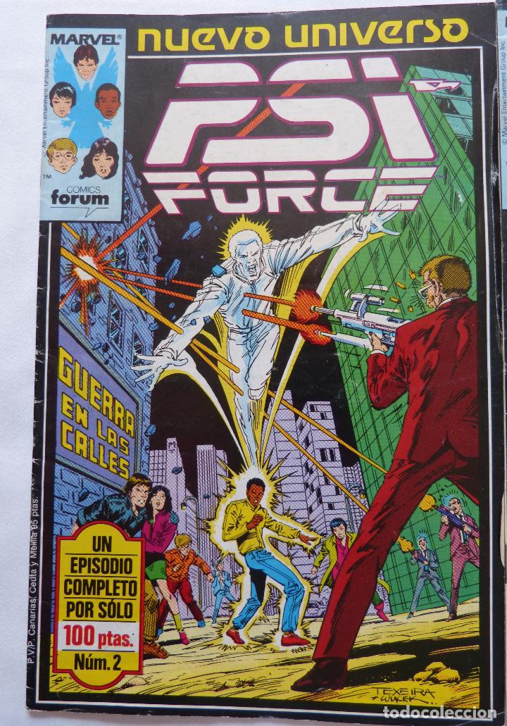 Tebeos: Lote 3 comics PSI Force,nuevo universo,Numeros 2,3,4 - Foto 3