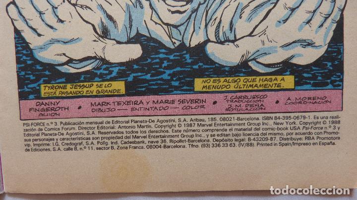 Tebeos: Lote 3 comics PSI Force,nuevo universo,Numeros 2,3,4 - Foto 7