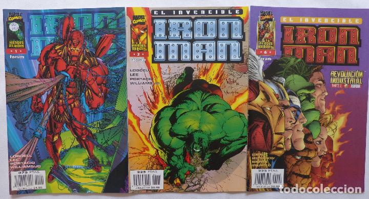 Tebeos: Lote 3 comics Iron Man,Numeros 1,2 y 6.Marvel Comics,Forum - Foto 1