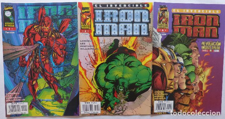 Tebeos: Lote 3 comics Iron Man,Numeros 1,2 y 6.Marvel Comics,Forum - Foto 2