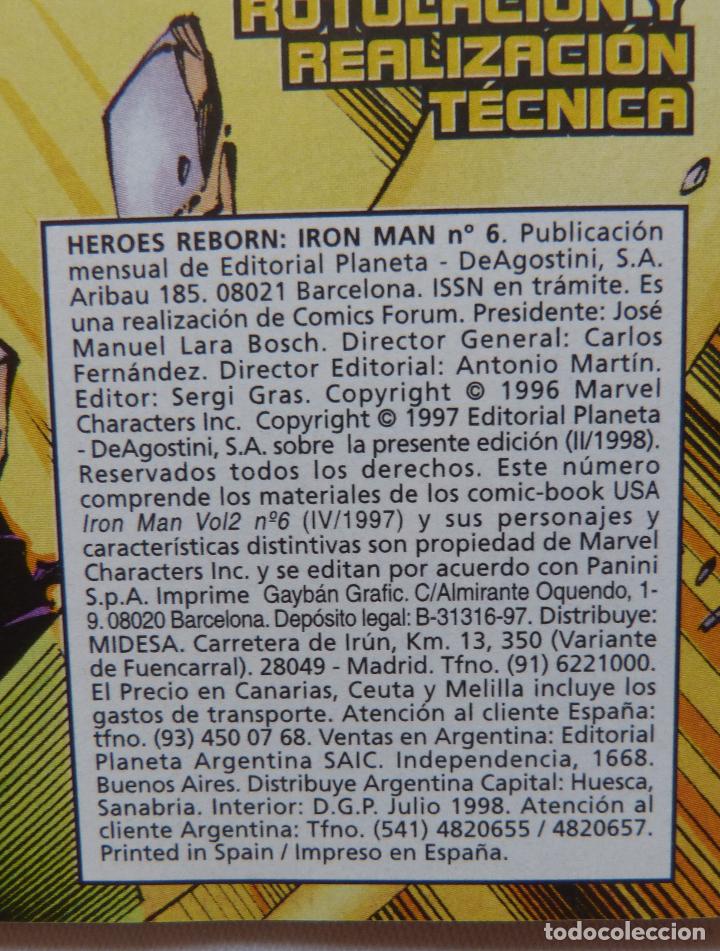 Tebeos: Lote 3 comics Iron Man,Numeros 1,2 y 6.Marvel Comics,Forum - Foto 9