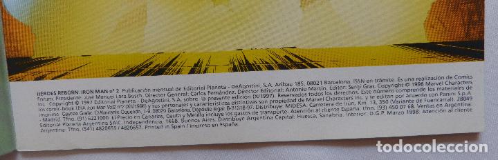 Tebeos: Lote 3 comics Iron Man,Numeros 1,2 y 6.Marvel Comics,Forum - Foto 10
