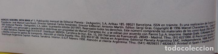 Tebeos: Lote 3 comics Iron Man,Numeros 1,2 y 6.Marvel Comics,Forum - Foto 11