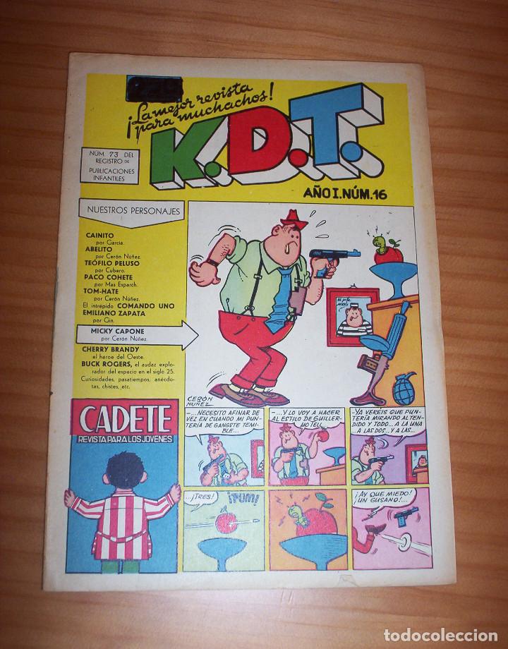 Tebeos: K.D.T. - N&Uacute;MERO 16 - MUY BUEN ESTADO - Foto 1