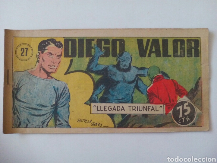 Tebeos: DIEGO VALOR N 27. LLEGADA TRIUNFAL. PRIMERA EDICI&Oacute;N. - Foto 1